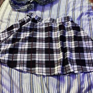 plaid skirt